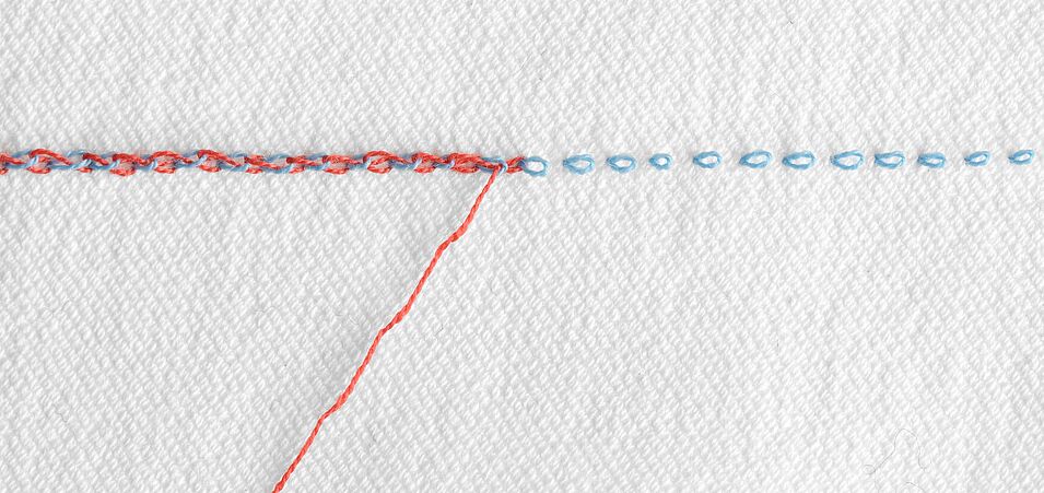 Thread balance after unpicking the seam – needle thread tension too loose
