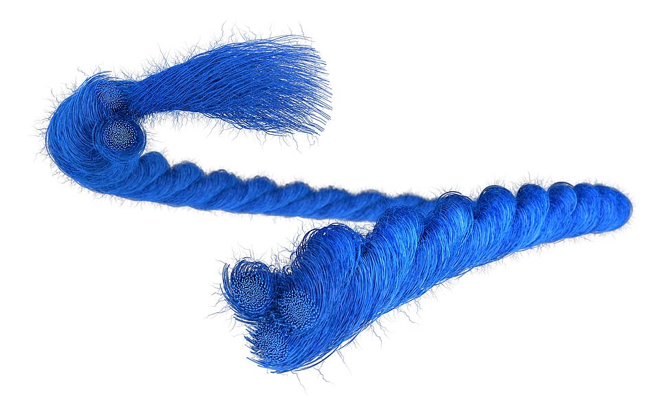Spun thread (schematic representation) 2