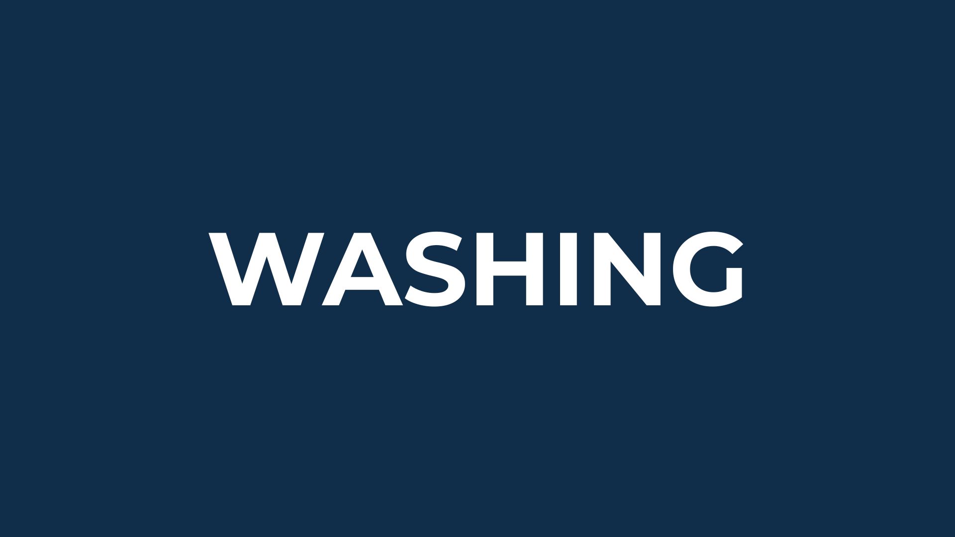 Washing