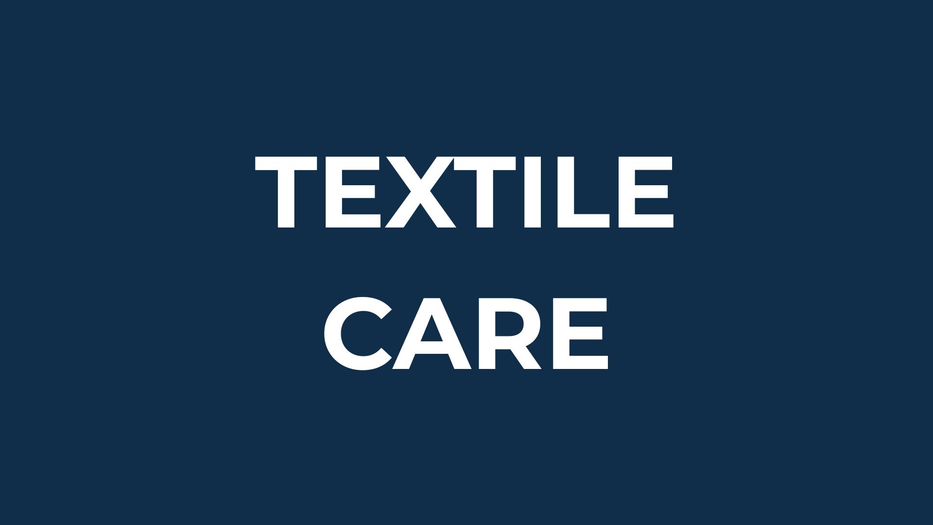 Professional textile care