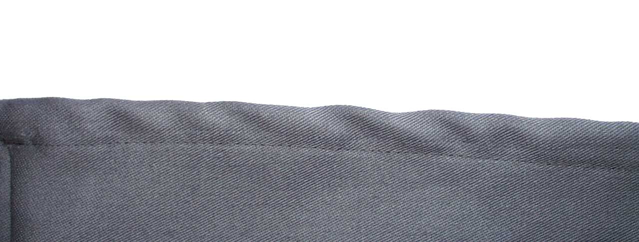 Slanted pull on rounded hem