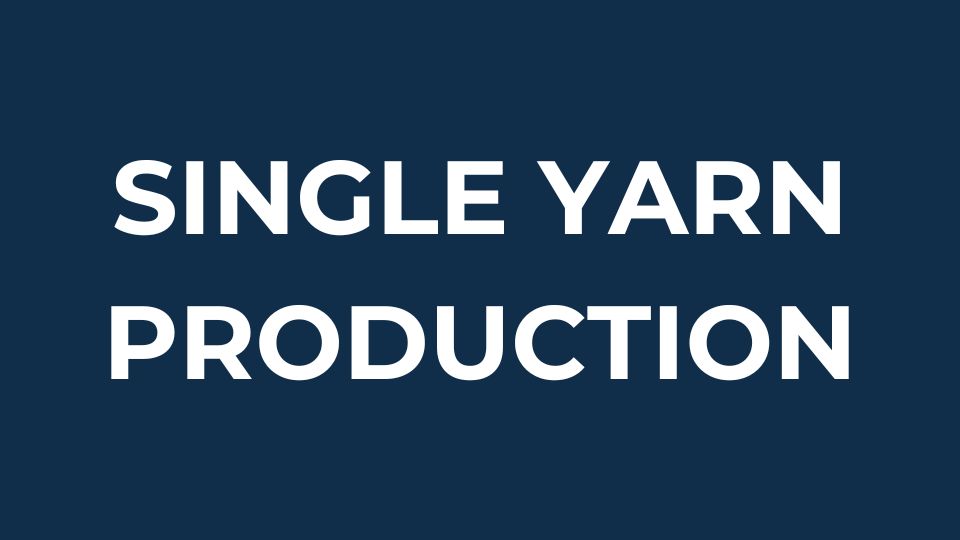 Production of single yarn