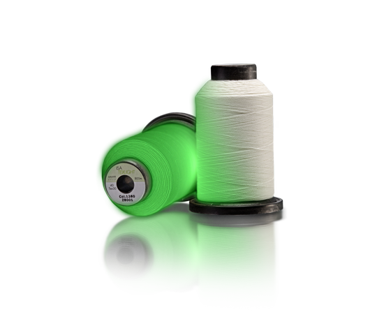 The glow-in-the-dark embroidery thread: Isa Texlight